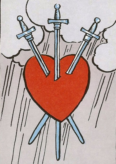Three of Swords Tarot Card